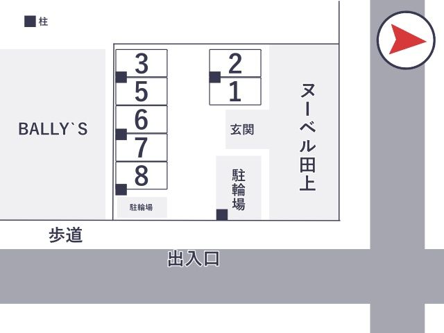 ヌーベル田上【C332】の駐車場写真