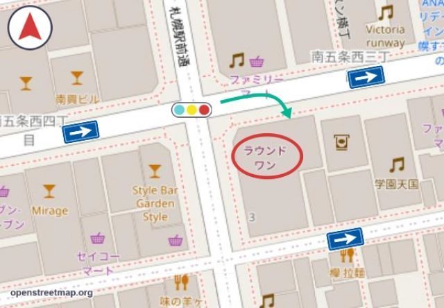 【特別プラン】ラウンドワン札幌すすきのパークエステートパーキング【8:00〜18:00】の駐車場写真