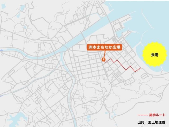 洲本まちなか広場駐車場【淡路島まつり公式駐車場】の駐車場写真