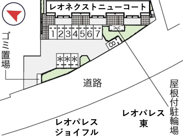 レオネクストニューコート駐車場【54763】の駐車場写真