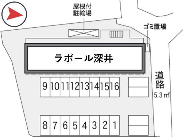 レオパレスラポール深井駐車場【26353】の駐車場写真