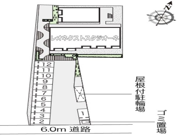 駐車場の配置図です。
