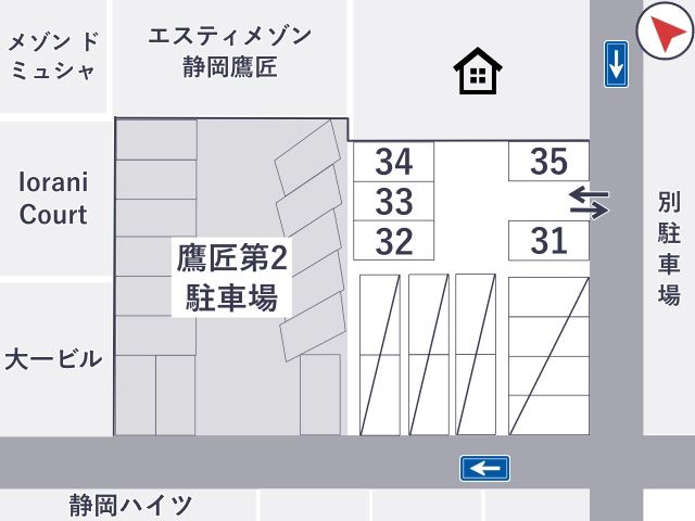 鷹匠第3駐車場の駐車場写真