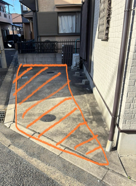 私市6丁目3-6戸建駐車場の駐車場写真