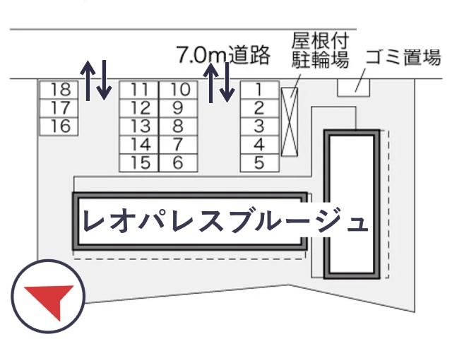レオパレスブルージュ駐車場【28452】の駐車場写真