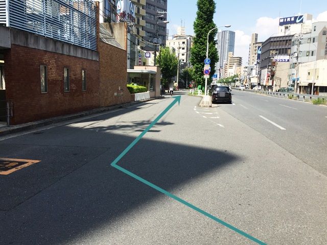 5.直進してください。