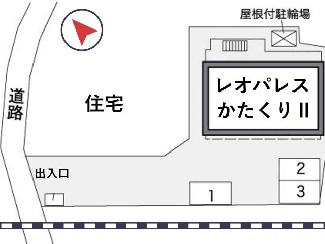 レオパレスかたくりⅡ駐車場【38674】の駐車場写真