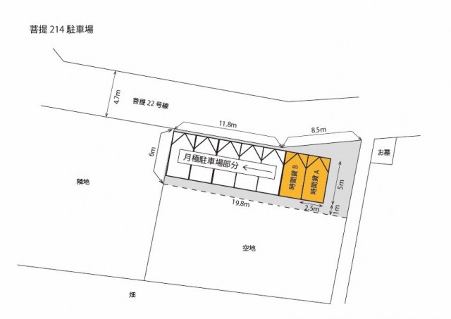 菩提214駐車場の駐車場写真