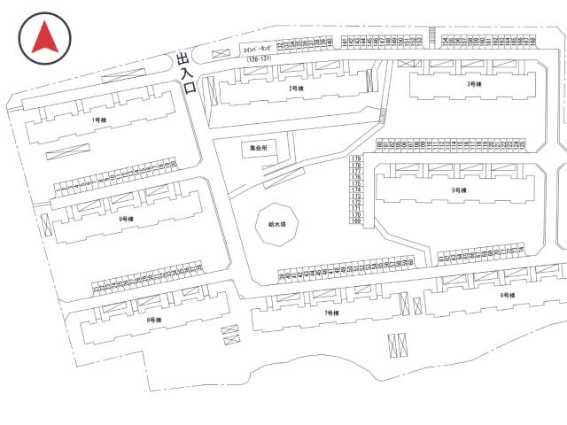 楠風台団地駐車場(7号棟付近)の駐車場写真