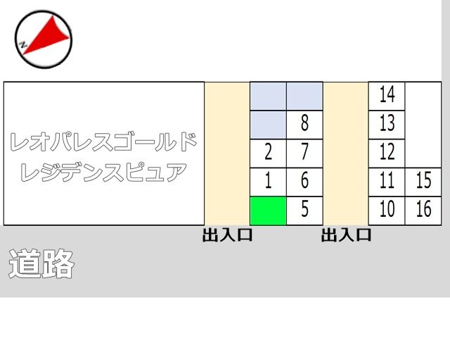 駐車場の配置図です。