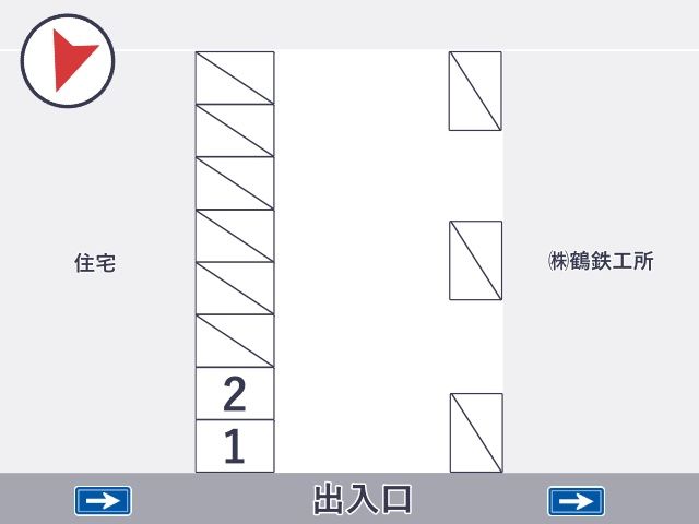 北頭4丁目93-2駐車場の駐車場写真