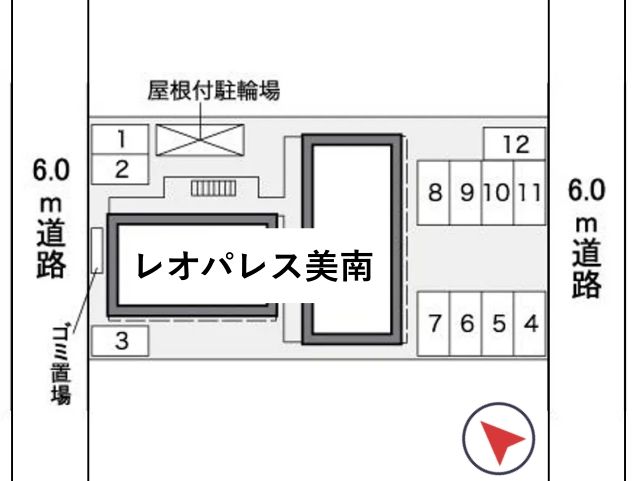 レオパレス美南駐車場【39974】の駐車場写真