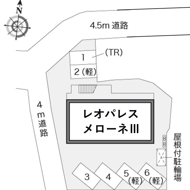 レオパレスメローネⅢ駐車場【13658】の駐車場写真