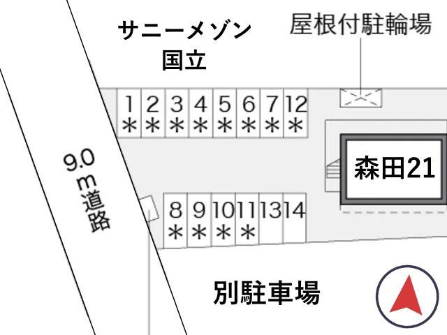 レオパレス森田21駐車場【15813】の駐車場写真