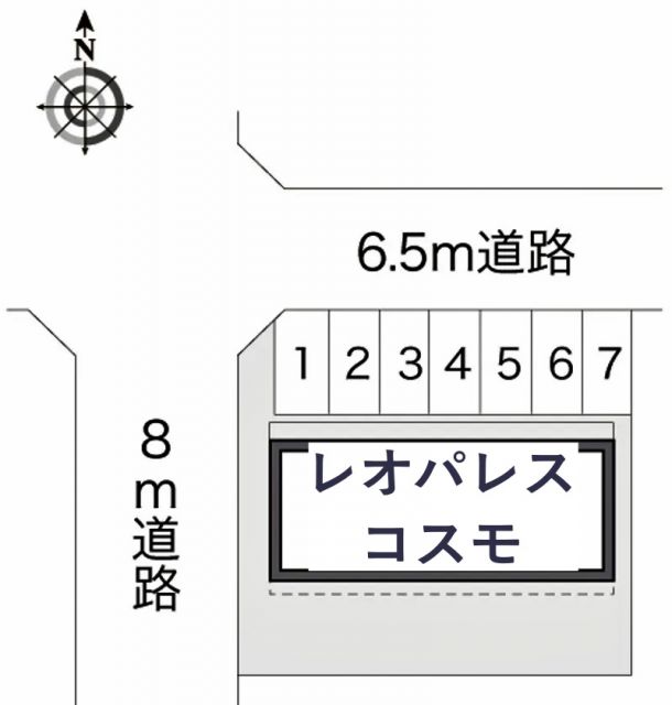 レオパレスコスモ駐車場【10311】の駐車場写真