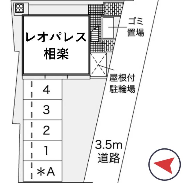 レオパレス相楽駐車場【41698】の駐車場写真