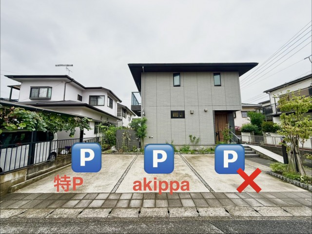 四街道市大日｜焼肉ほんがね近隣｜広々・停めやすい平置き駐車場の駐車場写真