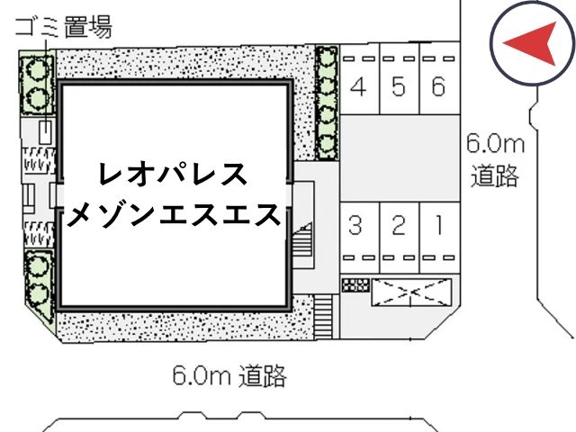 レオパレスメゾンエスエス駐車場【45180】の駐車場写真