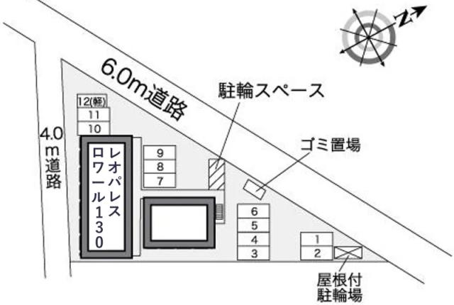 レオパレスロワール 130駐車場【26153】の駐車場写真