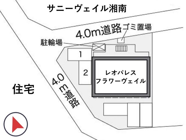 レオパレスフラワーヴェイル駐車場【26841】の駐車場写真