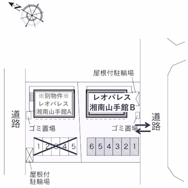 レオパレス湘南山手館B駐車場【29921】の駐車場写真