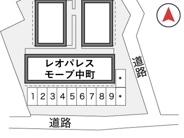 レオパレスモーブ中町駐車場【30825】の駐車場写真