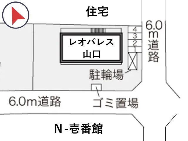 レオパレス山口駐車場【20386】の駐車場写真