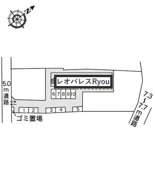 レオパレスRyou駐車場【16756】の駐車場写真