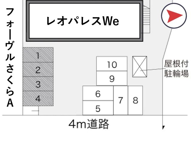 レオパレスWe駐車場【12020】の駐車場写真