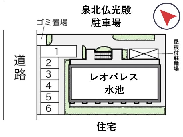 レオパレス水池駐車場【13527】の駐車場写真