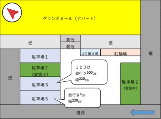 グランボヌール駐車場の駐車場写真