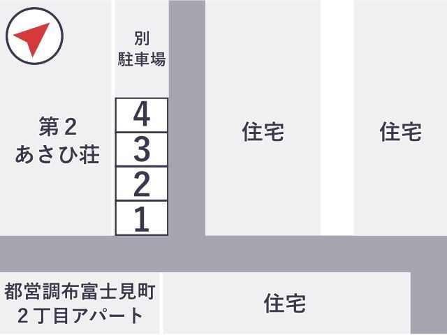 調布富士見町第2東都パークの駐車場写真