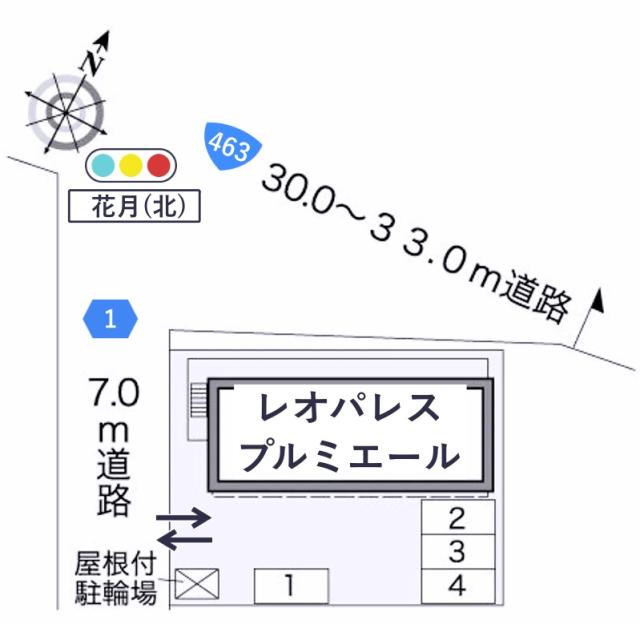 レオパレスプルミエール駐車場【26751】の駐車場写真