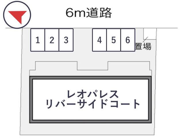 レオパレスリバーサイドコート駐車場【13382】の駐車場写真