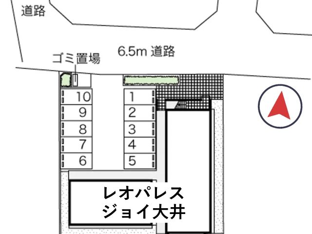 レオパレスジョイ大井駐車場【41797】の駐車場写真