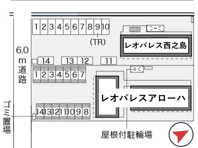 レオパレスアローハ駐車場【33698】の駐車場写真
