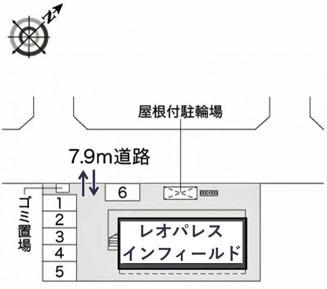 レオパレスインフィールド駐車場【15183】の駐車場写真