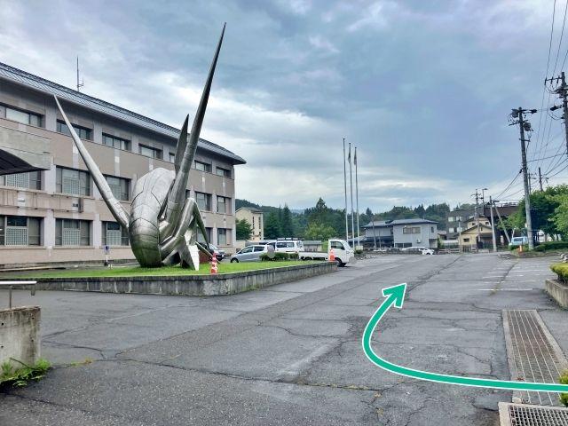P2 長野市信州新町支所駐車場 17:30〜23:00の駐車場写真
