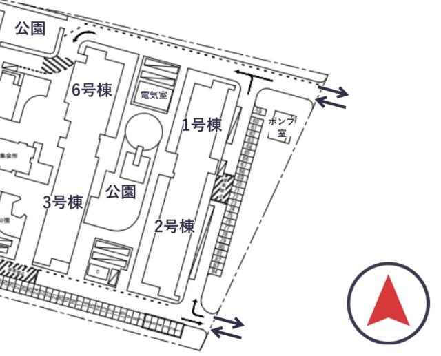 東鴻池第2団地駐車場(1号棟付近)の駐車場写真