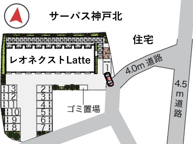 レオネクストLatte駐車場【37742】の駐車場写真