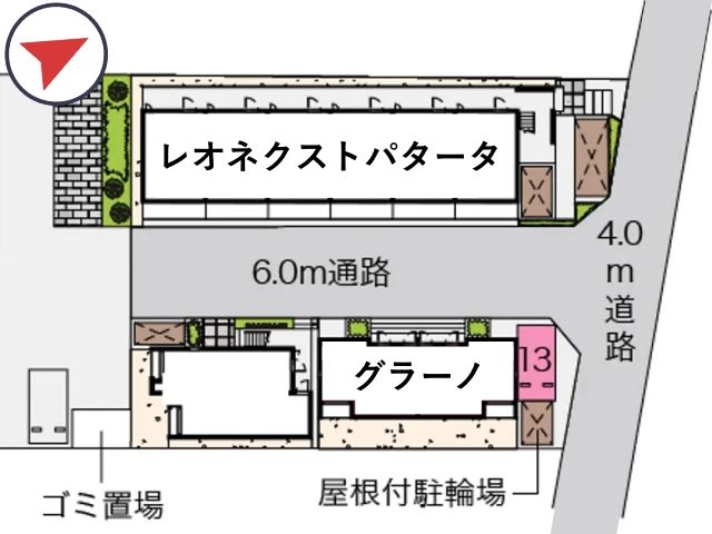 レオネクストグラーノ駐車場【55231】の駐車場写真