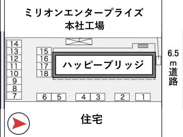 レオパレスハッピーブリッジ駐車場【39244】の駐車場写真