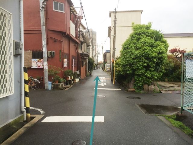 3.直進してください。