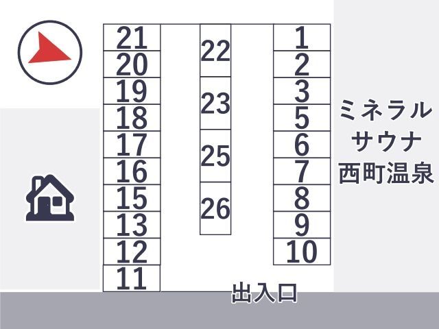 ＊守口市八雲西町1丁目45[中東]駐車場の駐車場写真