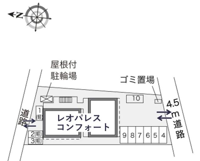 レオパレスコンフォート駐車場【27995】の駐車場写真