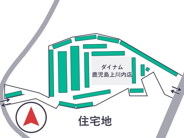 【平日のみ】ダイナム鹿児島上川内店 駐車場の駐車場写真