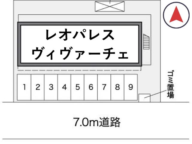 レオパレスヴィヴァーチェ駐車場【26502】の駐車場写真