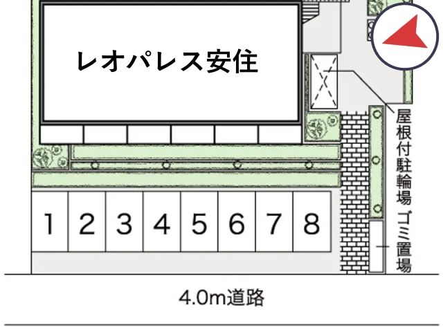 レオパレス安住駐車場【42191】の駐車場写真