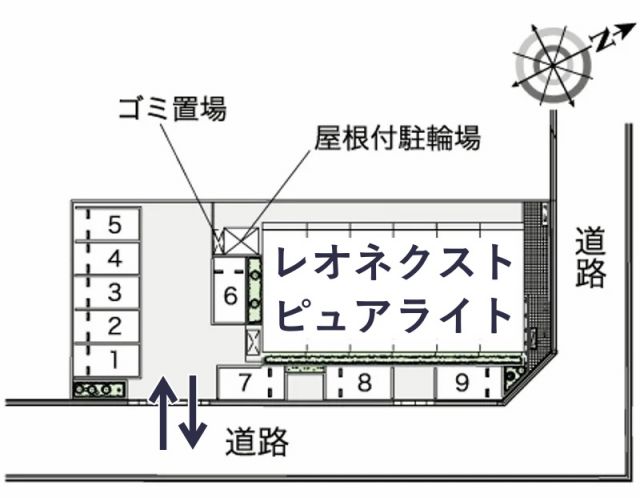 レオネクストピュアライト駐車場【42167】の駐車場写真