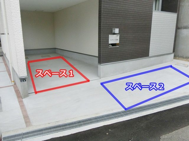 駐車場の配置図です。